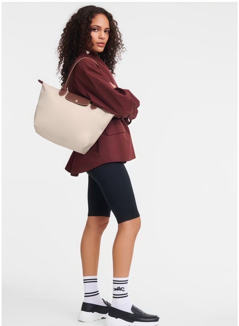 لونج شامب لونشامب لو بلياج حقيبة كبيرة بحمالات كتف للنساء، حقيبة موضة كلاسيكية متعددة الاستخدامات، حقيبة مكياج كبيرة، حقيبة يد، حقيبة كتف - Image 2